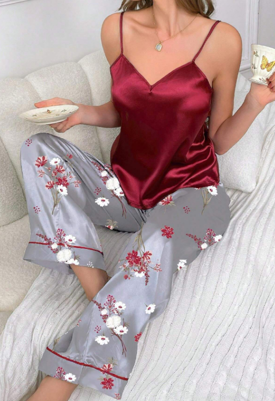 Pijama roja larga