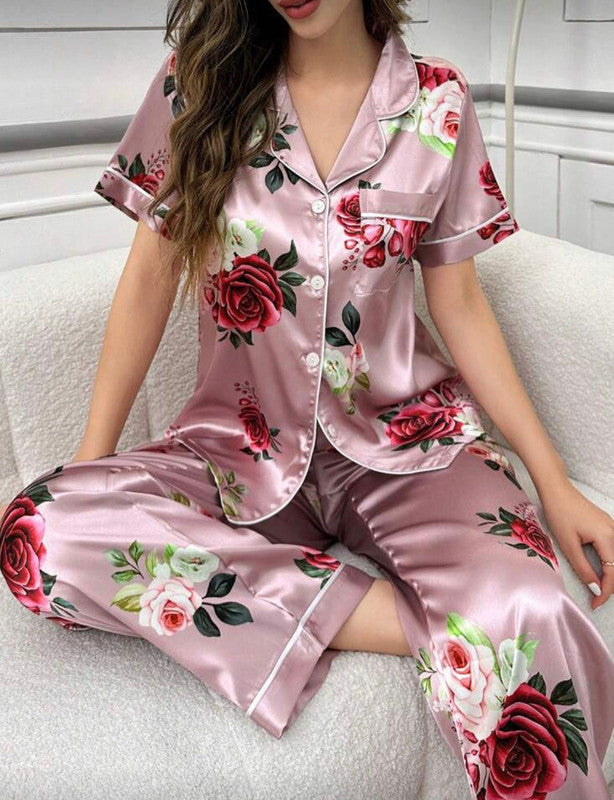 PIJAMA ESTAMPADA FLORES
